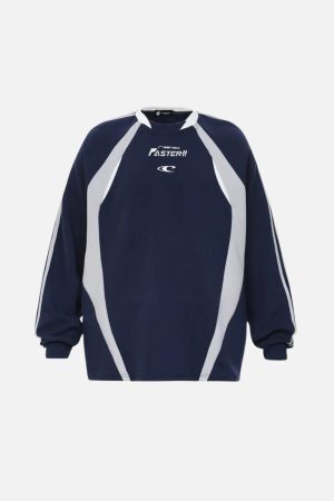 Concert Outfit Faster Letter Print Sweatshirt