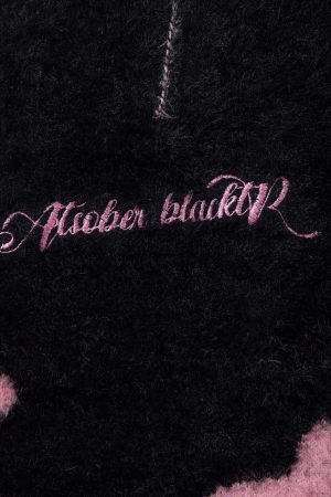 Concert Outfit Faux Mink Butterfly Zip Up Turtle Neck Sweater