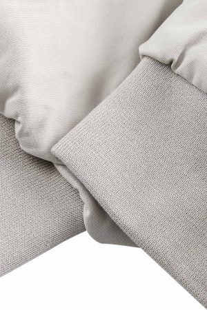 Concert Outfit Faux Two-Piece Multi Pocket Spliced Hooded Bomber Jacket