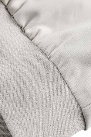 Concert Outfit Faux Two-Piece Multi Pocket Spliced Hooded Bomber Jacket