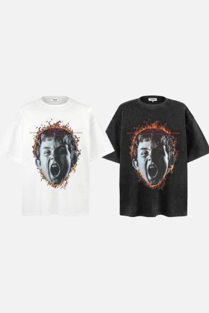 Concert Outfit Fiery Scream Vintage Wash Tee