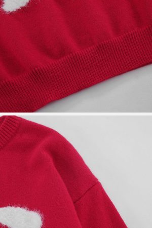 Concert Outfit Flocking Bunny Sweater