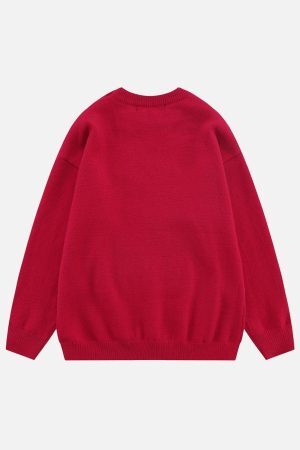 Concert Outfit Flocking Bunny Sweater