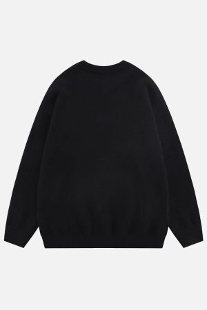 Concert Outfit Flocking Bunny Sweater