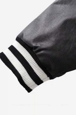 Concert Outfit Flocking Embroidery Baseball Jacket