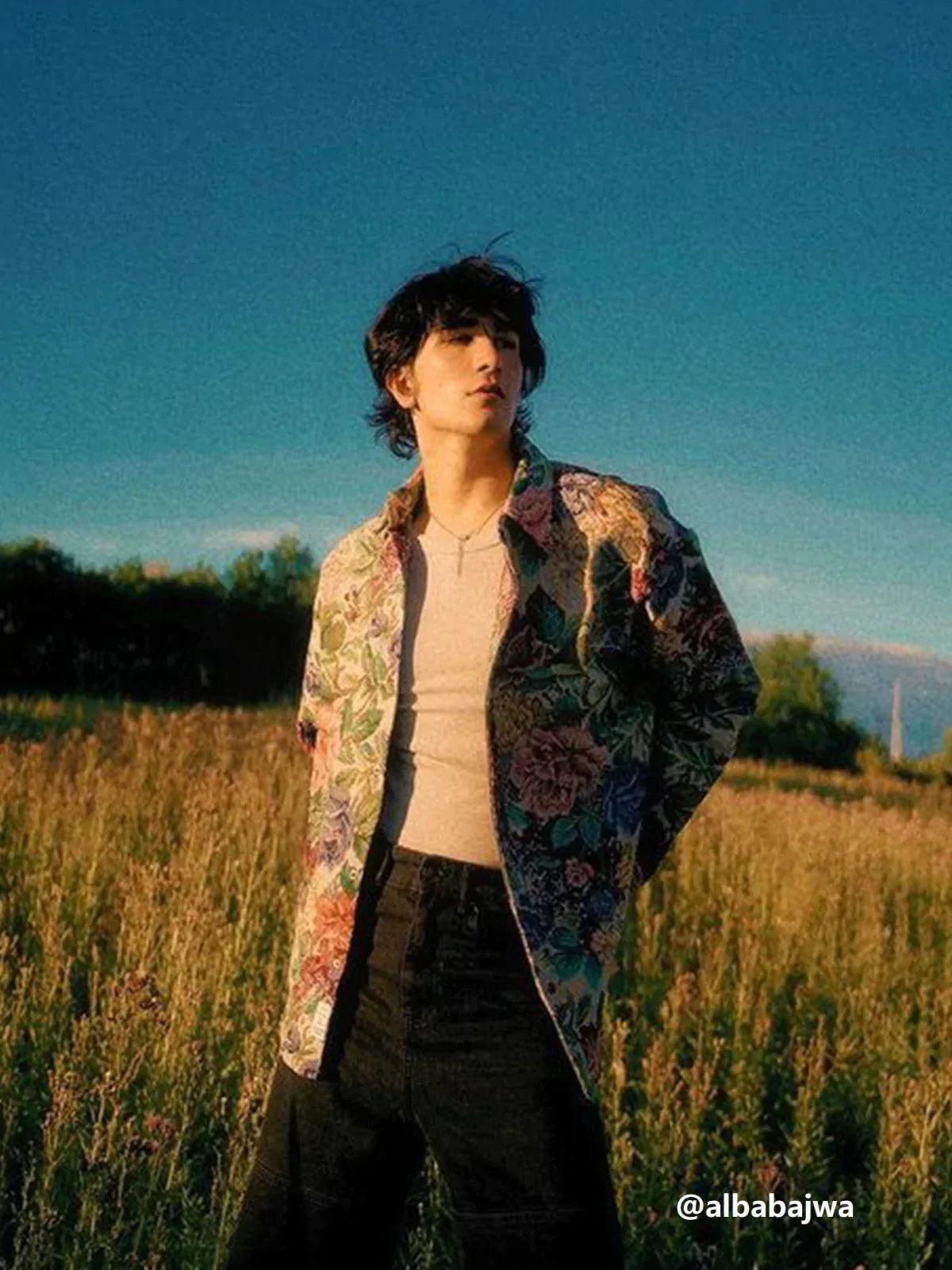 Concert Outfit Floral Embroidered Long-Sleeved Shirt Concert Outfit Floral Embroidered Long-Sleeved Shirt