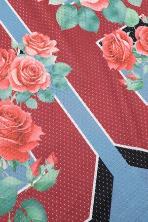 Concert Outfit Floral Print Jersey V Neck T-Shirt