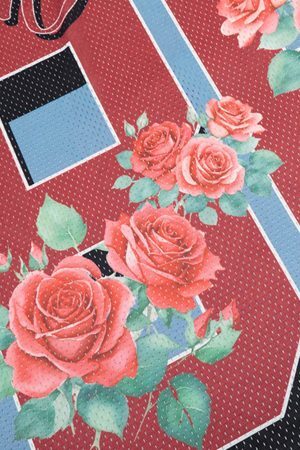 Concert Outfit Floral Print Jersey V Neck T-Shirt