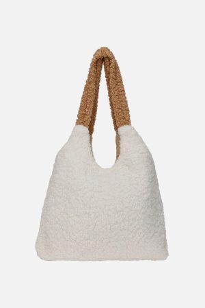 Concert Outfit Flower Sherpa Bag