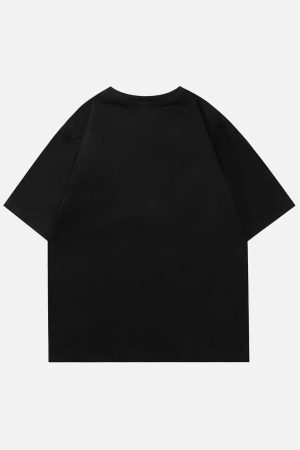 Concert Outfit Flower Skeleton Graphic Tee