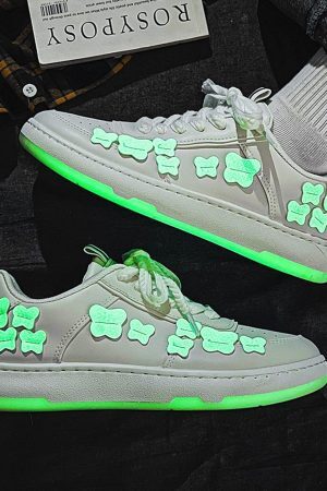 Concert Outfit Fluorescent Butterfly Skate Shoes