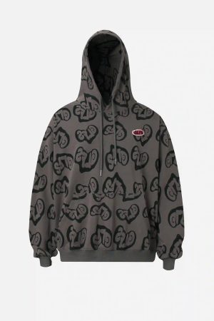 Concert Outfit Foam Heart Hoodie