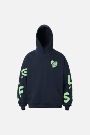 Concert Outfit Foam Letter Hoodie