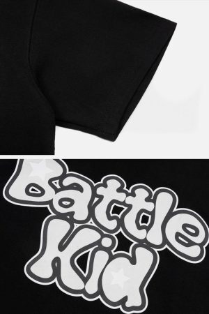 Concert Outfit Foam Printing Star Tee