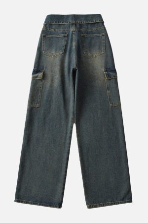 Concert Outfit Fold-Over Cargo Jeans