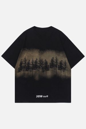 Concert Outfit Forest Inkjet Print Tee