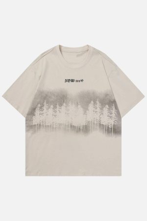 Concert Outfit Forest Inkjet Print Tee