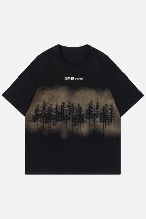 Concert Outfit Forest Inkjet Print Tee
