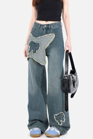 Concert Outfit Fringe Bow Jeans