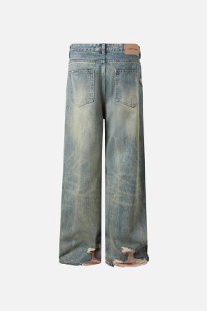 Concert Outfit Fringe Distressed Jeans