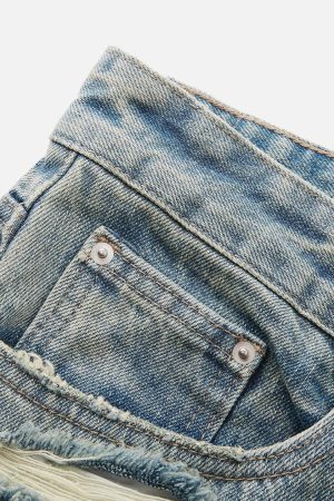 Concert Outfit Fringe Distressed Jeans