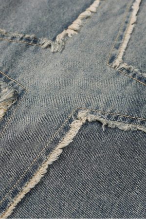 Concert Outfit Fringe Star Loose Jeans