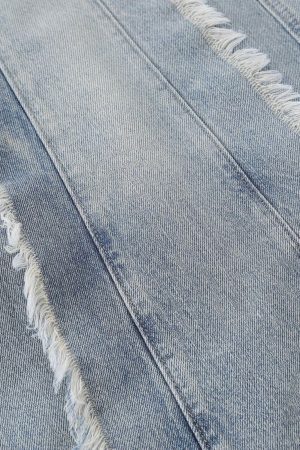 Concert Outfit Fringe Washed Jeans