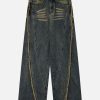 Concert Outfit Fringe Washed Jeans