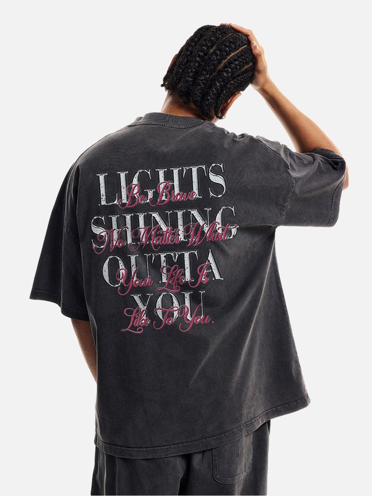 Concert Outfit Full Diamond Tooth Pattern T-Shirt Concert Outfit Full Diamond Tooth Pattern T-Shirt