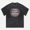 Concert Outfit Full Diamond Tooth Pattern T-Shirt