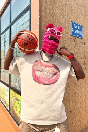 Concert Outfit Full Diamond Tooth Pattern T-Shirt