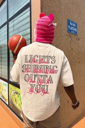 Concert Outfit Full Diamond Tooth Pattern T-Shirt