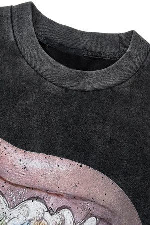 Concert Outfit Full Diamond Tooth Pattern T-Shirt