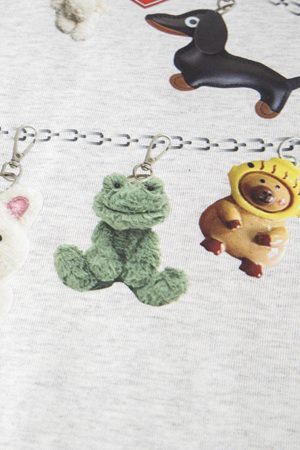 Concert Outfit Fun Cartoon Print T-Shirt