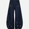 Concert Outfit Fun Embroidered Barrel Jeans