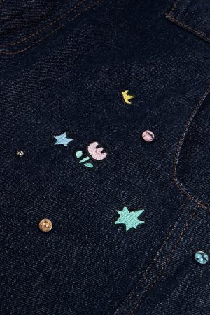 Concert Outfit Fun Embroidered Barrel Jeans