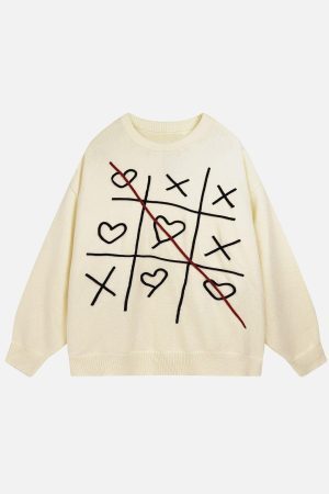 Concert Outfit Fun Embroidery Sweater