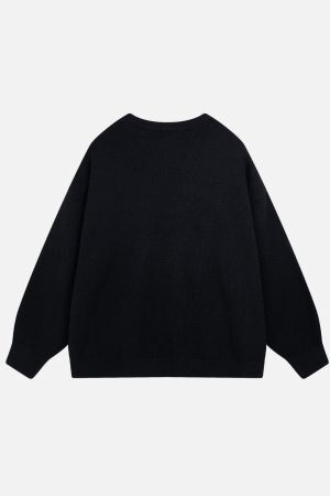 Concert Outfit Fun Embroidery Sweater