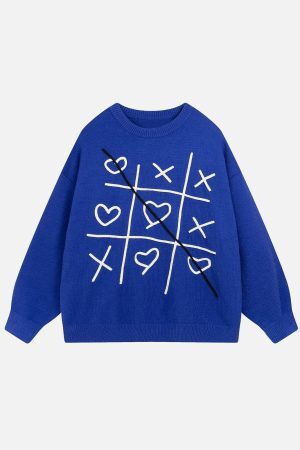 Concert Outfit Fun Embroidery Sweater