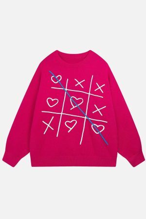 Concert Outfit Fun Embroidery Sweater