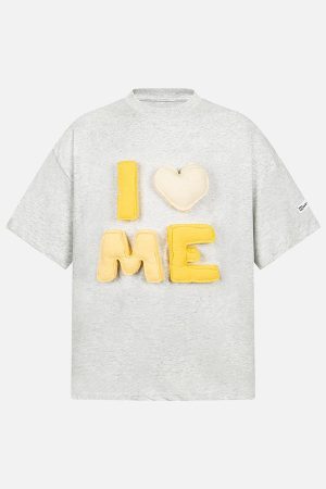 Concert Outfit Fun 'I Love Me' Embroidered T-Shirt