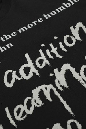 Concert Outfit Fun Phantom Letter Print T-Shirt