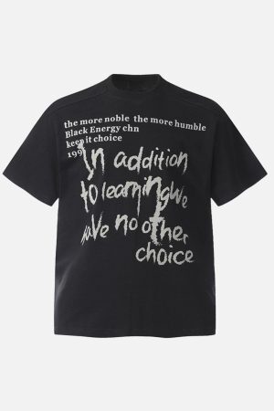 Concert Outfit Fun Phantom Letter Print T-Shirt