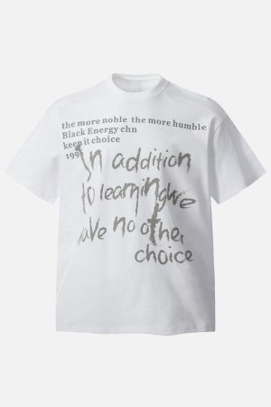 Concert Outfit Fun Phantom Letter Print T-Shirt