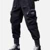 Concert Outfit Function Buttons Ribbons Stereoscopic Pockets Cargo Pants