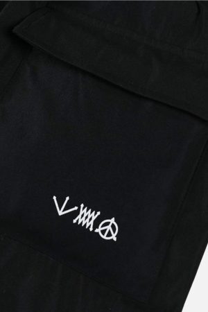 Concert Outfit Functional Wind Zipper Multi-Pocket Work Pants