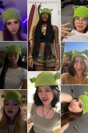 Concert Outfit Funny Animated Shrek Beanie