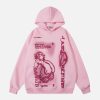 Concert Outfit Funny Cartoon Print Hoodie