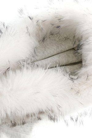 Concert Outfit Fur Collar Stitch Detail Cardigan