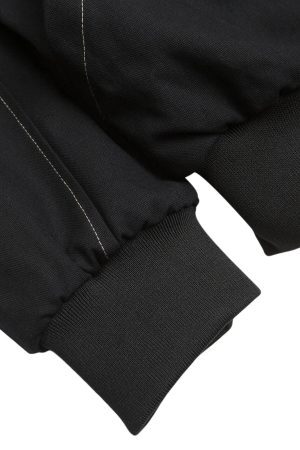 Concert Outfit Fur Lined Zip Up Hooded Bomber Jacket